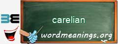 WordMeaning blackboard for carelian